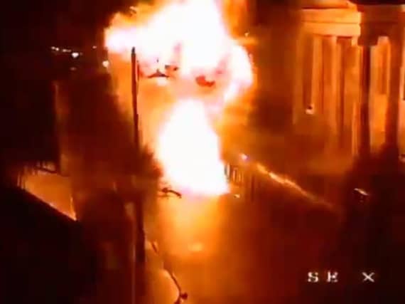 CCTV of bomb.