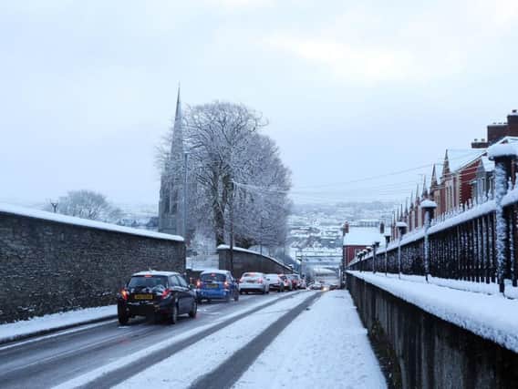 Creggan Road in Derry earlier this week. (Photo: Lorcan Doherty/Presseye)