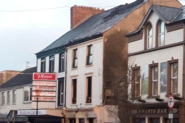 A fire has caused damge to buildings on Buncrana Main Street.
