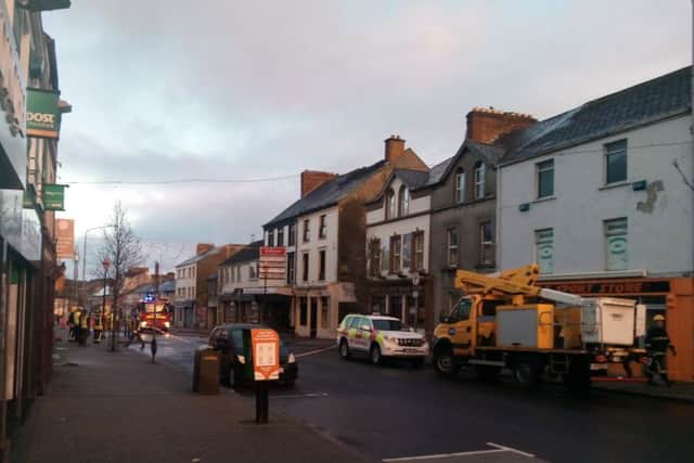 Buncrana Main Street remains closed.