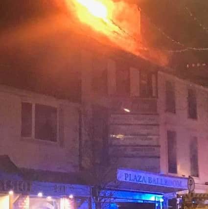 Sixty firefighters battled the blaze. Picture: Sadie Duffy
