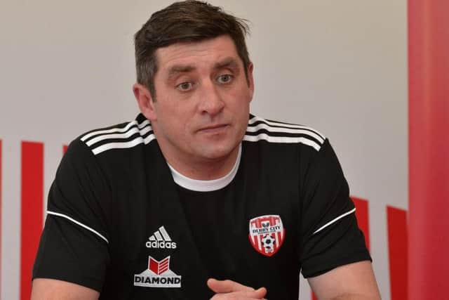 Derry City manager, Declan Devine.