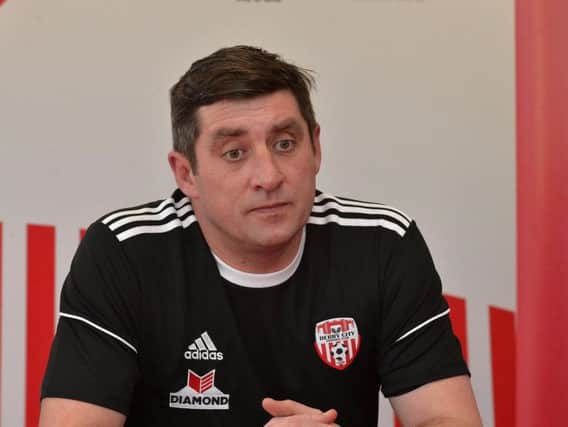Derry City manager, Declan Devine.