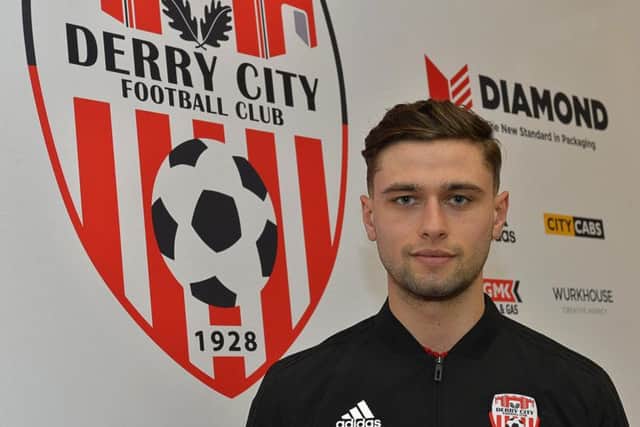 New Derry City signing, Eoghan Stokes.
