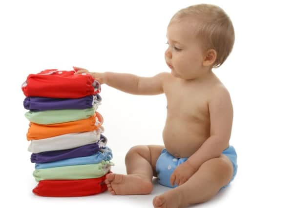 Cloth nappies are back in vogue.