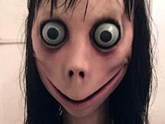 The Momo Challenge doll (above) is believed to have originated in Japan.