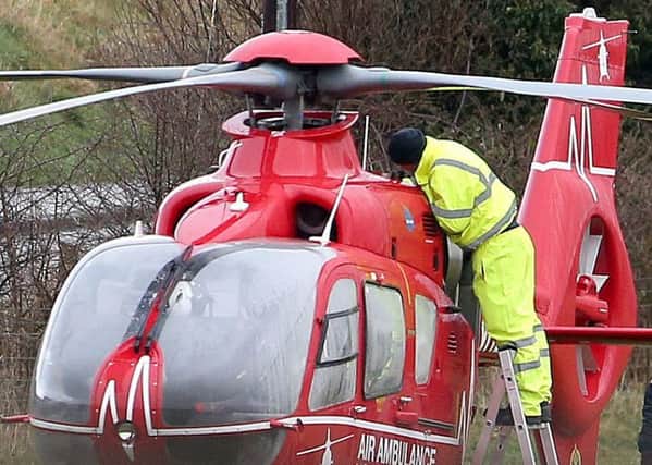 The Air Ambulance. Pic Steven McAuley/McAuley Multimedia