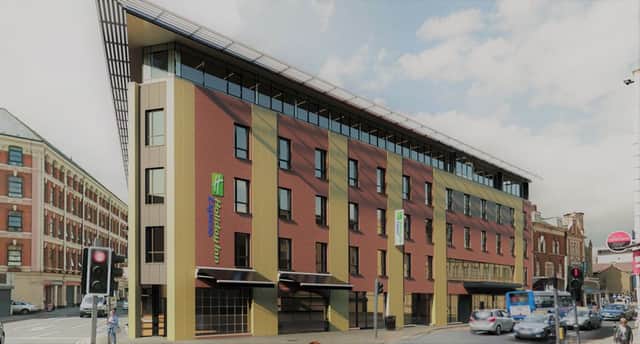 The Holiday Inn Express on Strand Road.