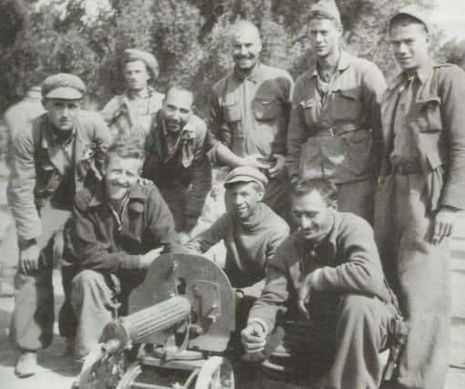 Some of the men who travelled to Spain to join the fight against fascism.