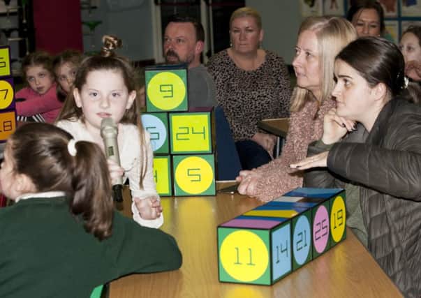 Parents and children enjoying the fun at Thursday nightâ¬"s event in Greenhaw Primary School.