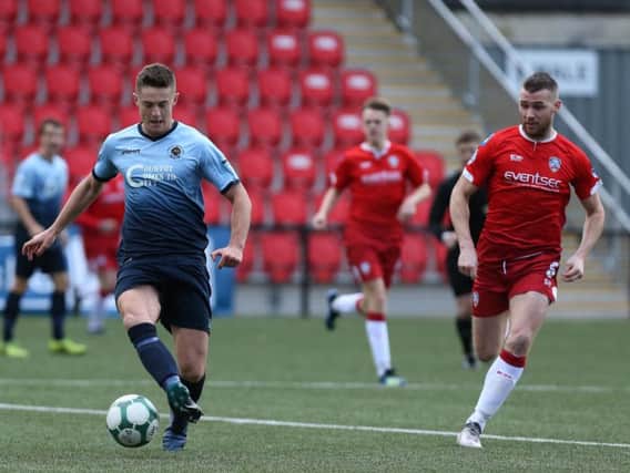 Institute's Aaron Jarvis scored the winner against Coleraine.