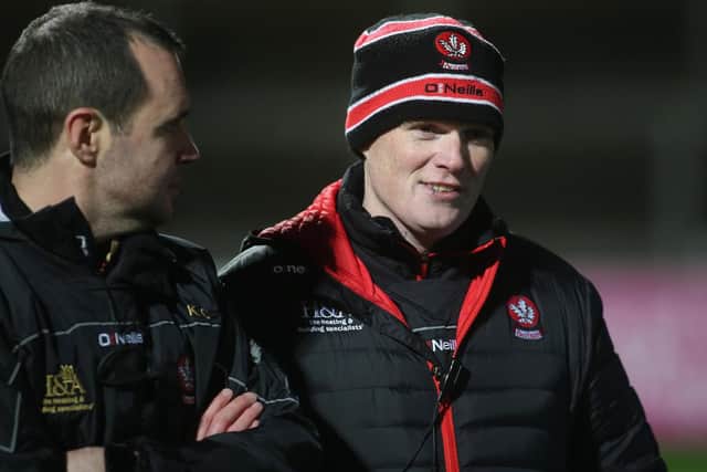 Derry manager Damian McErlain