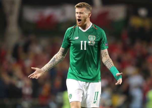 Republic of Ireland's James McClean.