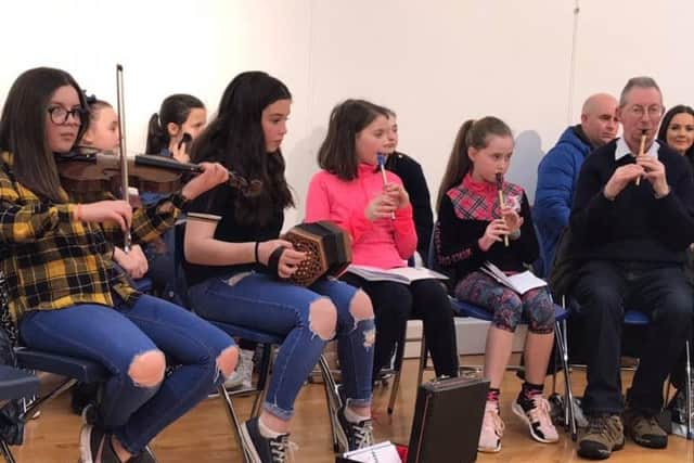 The Strabane Branch of Comhaltas Ceoltóirí Éireann will be holding its monthly Family Trad and Folk Session in the Café Area of the Alley Theatre between 2pm and 4pm this Saturday.