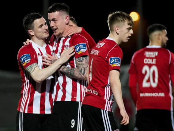 David Parkhouse opened the scoring for Derry City against Sligo Rovers.