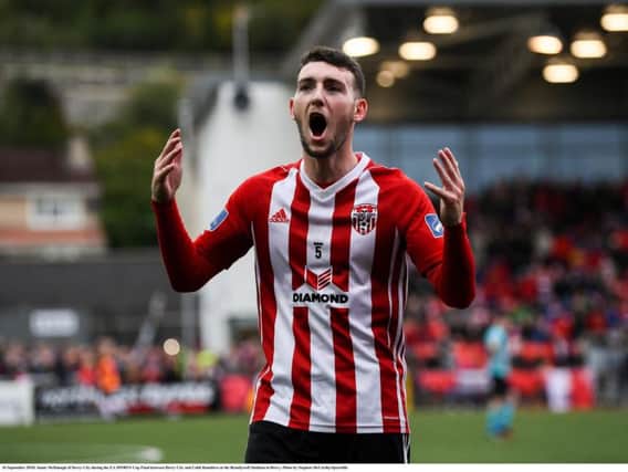 Derry City's Jamie McDonagh is set to serve another suspension.