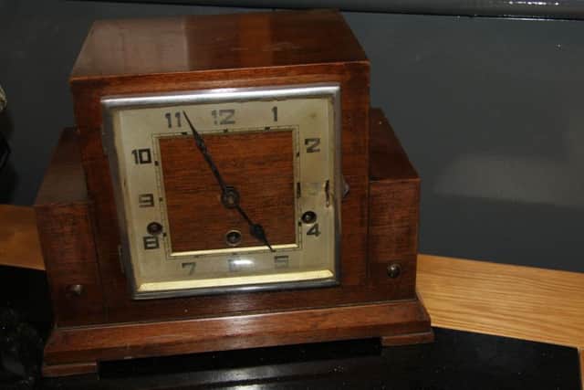 One of the clocks up for auction.