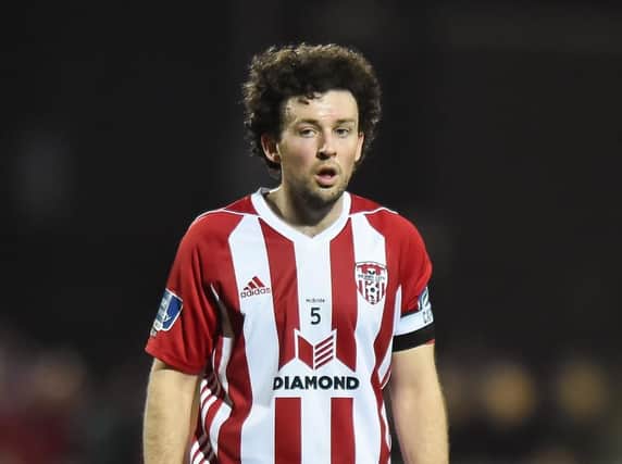 Derry City captain Barry McNamee.
