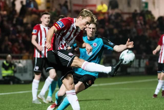 Midfielder, Sloggett has proved a key player for Declan Devine's Derry City side.