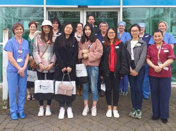 Chinese students enjoy first visit to Altnagelvin Hospital