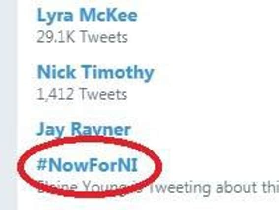 #NowForNI began trending shortly after the committee published the report.