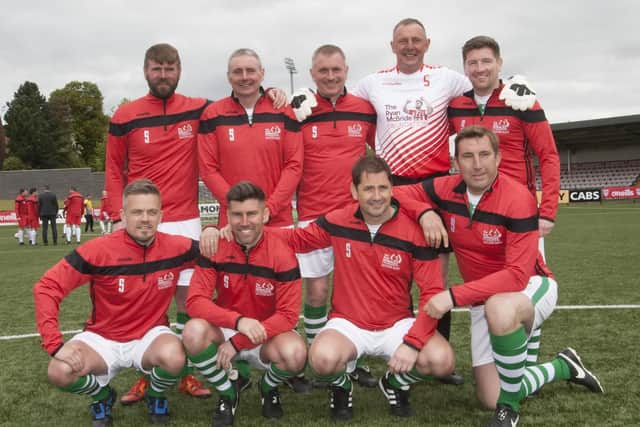 The Glasgow Celtic team which took part in Sunday's Soccer Sixes at the Ryan McBride Brandywell Stadium.