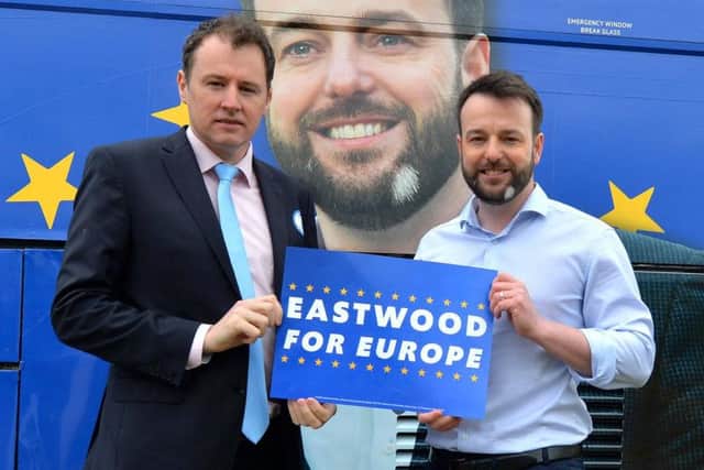 Colum Eastwood with Fianna Fil T.D. Charlie McConalogue.