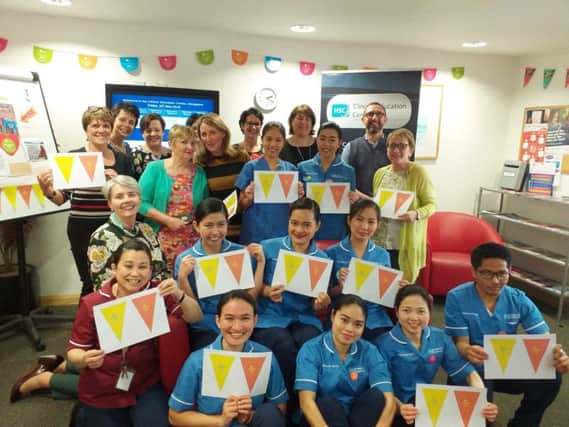 Celebrating International Nurses Day at Altnagelvin Hospital.