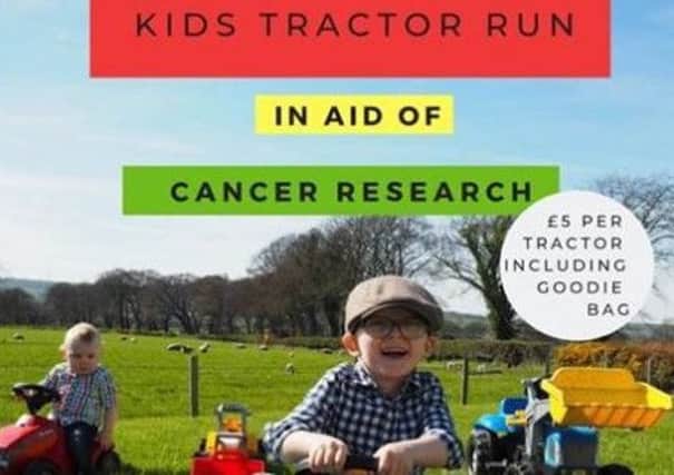 The children's tractor run and fun day takes place on Sunday.