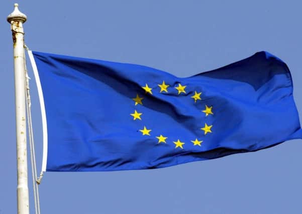 File photo dated 1/5/2004 of the Euro flag. Ministers will be free to campaign on either side of the referendum on Britain's continued membership of the EU, Downing Street sources said, PRESS ASSOCIATION Photo. Issue date: Tuesday December 8, 2015. They will not be allowed to break ranks until the Prime Minister has secured a renegotiation deal with fellow EU leaders - which cannot happen until at least next month's summit. See PA story POLITICS EU. Photo credit should read: Andrew Parsons/PA Wire