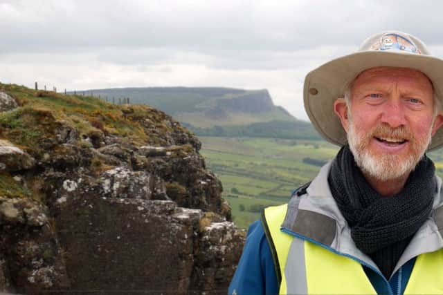 Brian Burnie pictured on his trek along the north coast.