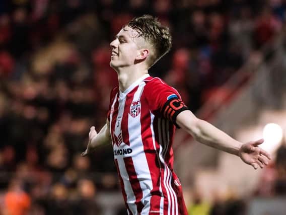 Ciaron Harkin was delighted to bag a hat-trick past Finn Harps.