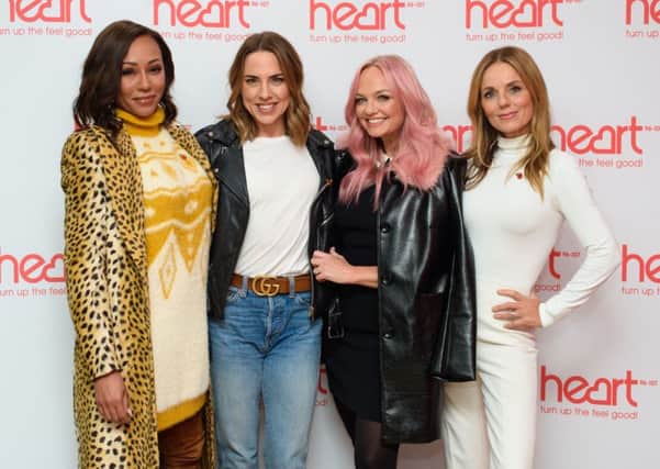 Spice Girls (left to right) Melanie Brown, Melanie Chisholm, Emma Bunton and Geri Horner pictureed recently ahead of their 2019 Tour. (Matt Crossick/PA Wire)