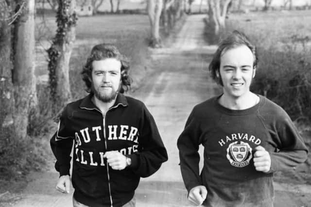 Paul Craig and his brother Gerry (left) pictured during training in the early 80s.