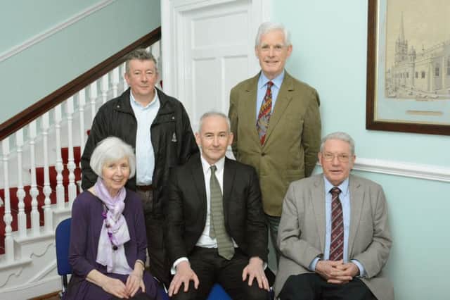 Foyle Civic Trust Committee Members pictured at the Trusts AGM last week. Front from left, Mary McLaughlin, Secretary, Peter Tracey, Chair, and Robert Murtland. At back are, Paul McGarvey and Jim Foster.