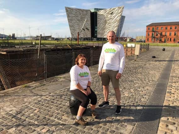 Patricia and Rory at Titanic Building.