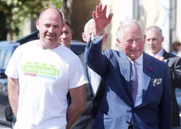 Walker Rory Mullan with HRH The Prince of Wales.