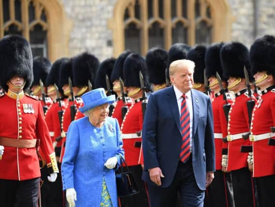 Donald Trump on a visit to England.