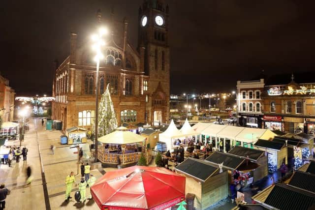 Derry's Christmas Market in Guildhall Square back in December 2013.