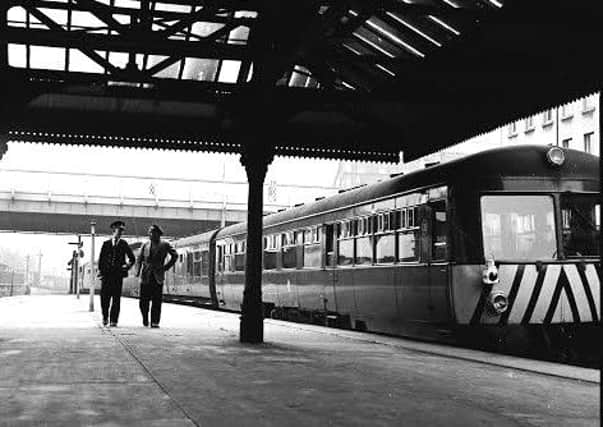 October 1964 - Interior image of the Great Northern Railway Station at Foyle Road.