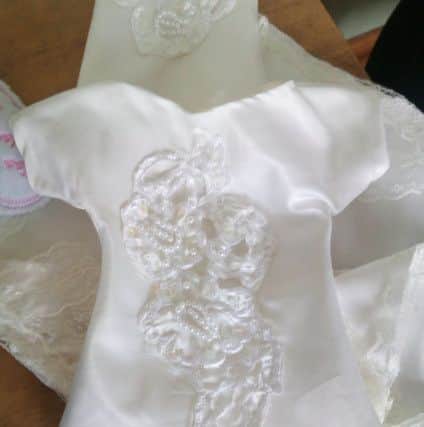 One of the dresses made by Elizabeth.