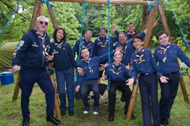Members of 35th Culmore Scout Troop pictuyred at a previous Big Lunch at Gilliland's Brookhall Estate in Derry in 2016. Picture Martin McKeown.