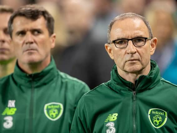 Martin O'Neill pictured with his former Ireland and Nottingham Forest assistant, Roy Keane.