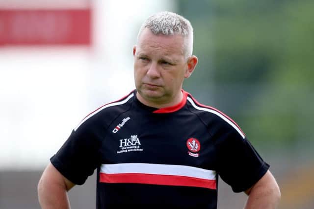 Derry under 20 manager Mickey Donnelly.