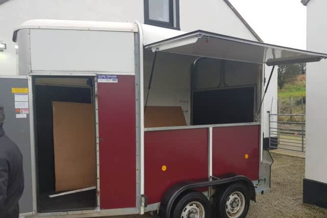 The horsebox before it was upgraded.