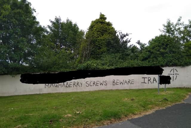 The threatening message issued to prison officers.