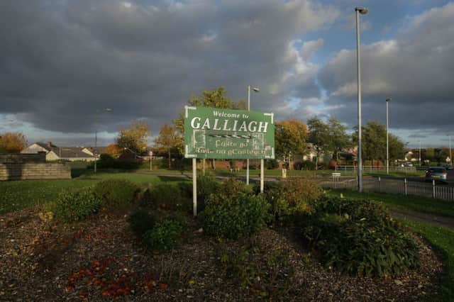 The Moss Park entrance to the Galliagh estate.