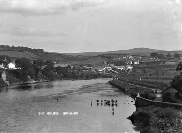 Paddling in the Mourne, Strabane during the 1920s.