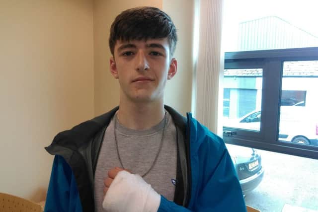 Altan Dean (17) fell 35ft from rocks at Kinnego Bay.