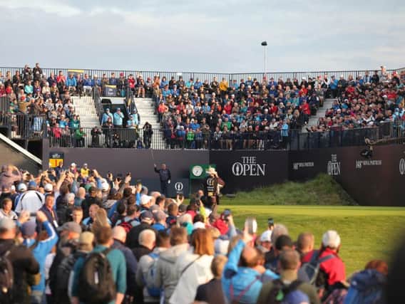 Crowds at the first day of the 148th Open Championship in Royal Portrush.